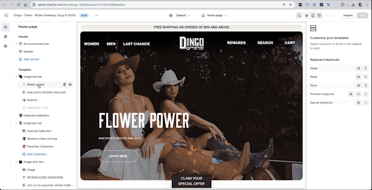 Dingo1969 Shopify Back-End