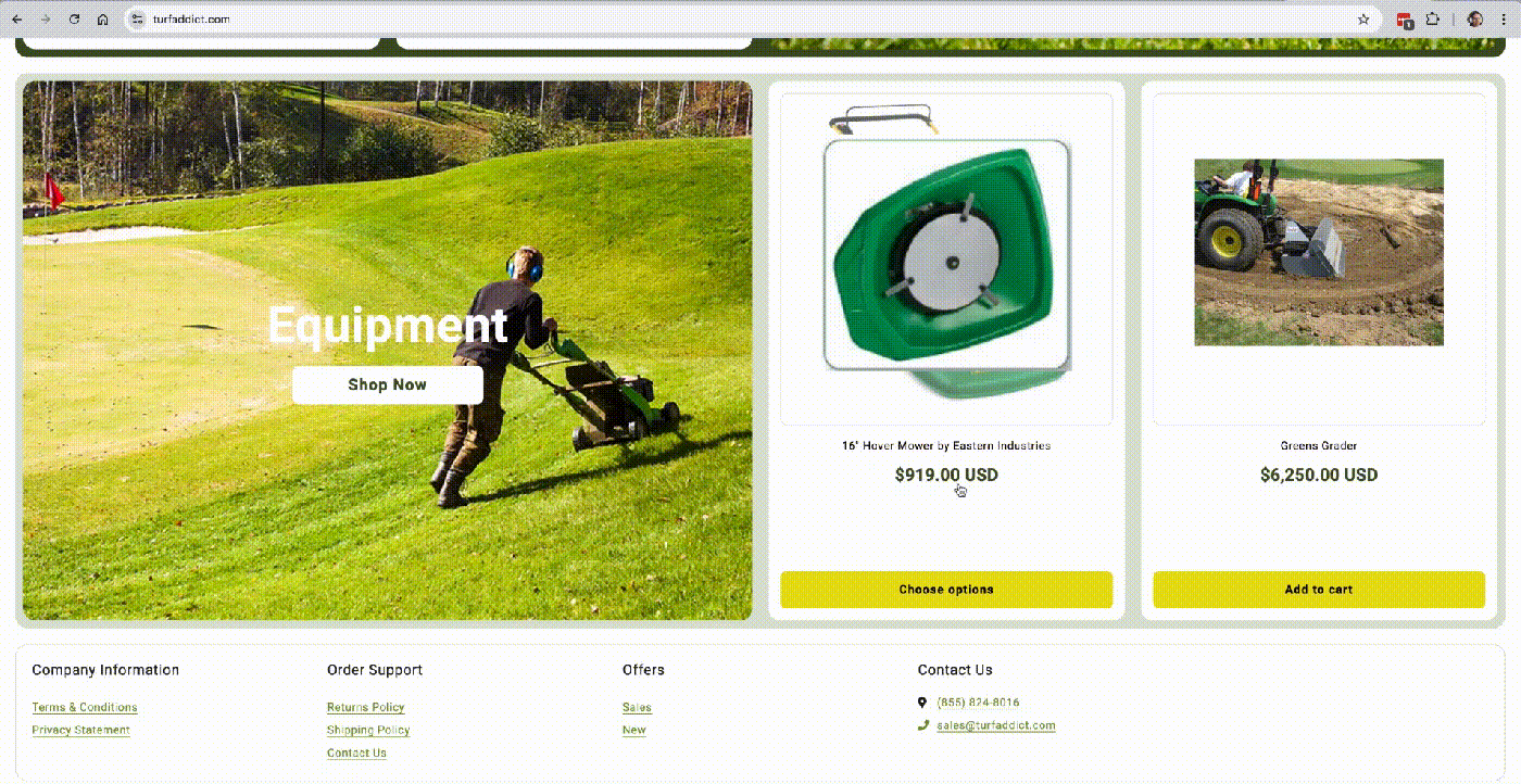 TurfAddict - HomePage Animated 2