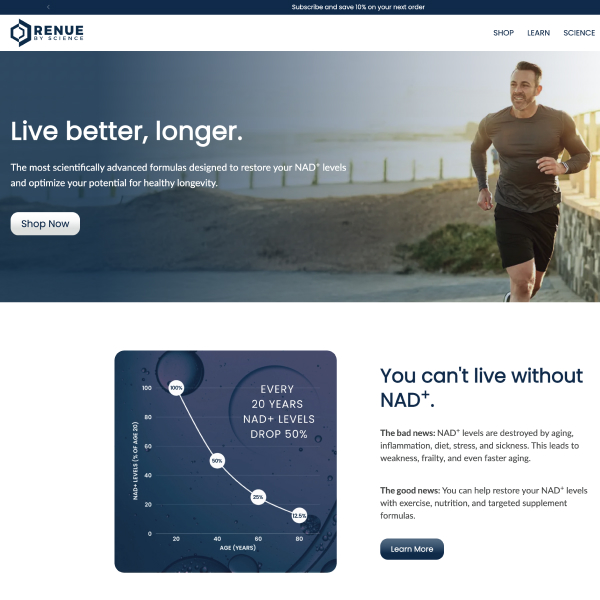 Renue By Science - Shopify Development
